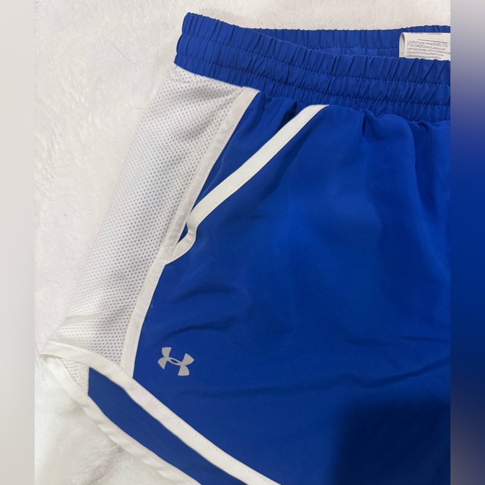 Under Armour Women's Blue Athletic Shorts-S - Picture 4 of 4